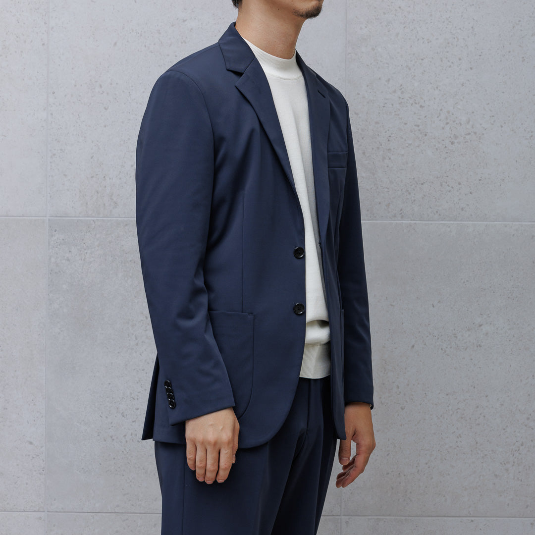 【Renewal】Matte Twist Tailored Jacket Color: Navy