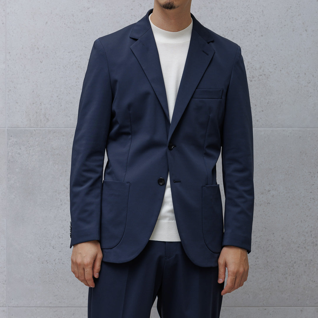 【Renewal】Matte Twist Tailored Jacket Color: Navy