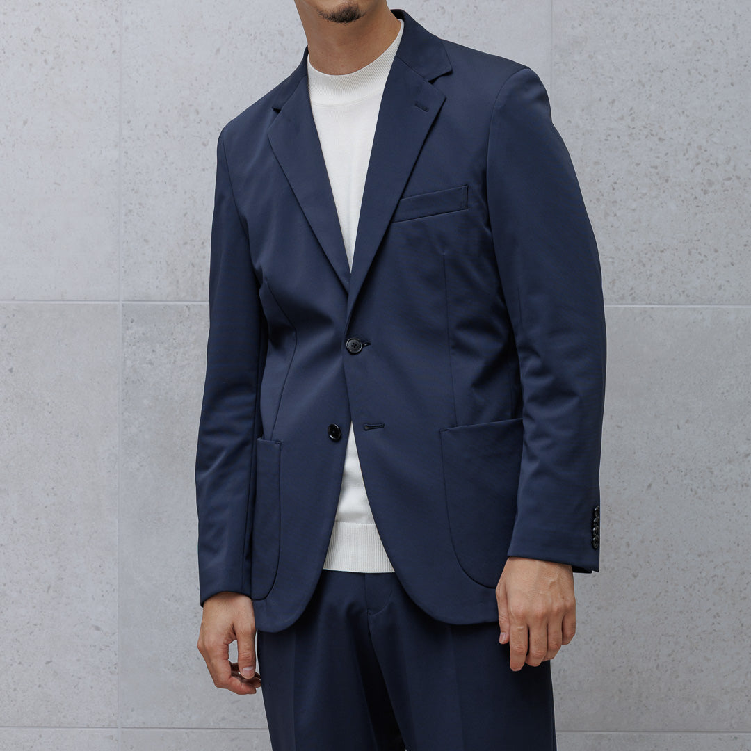 【Renewal】Matte Twist Tailored Jacket Color: Navy