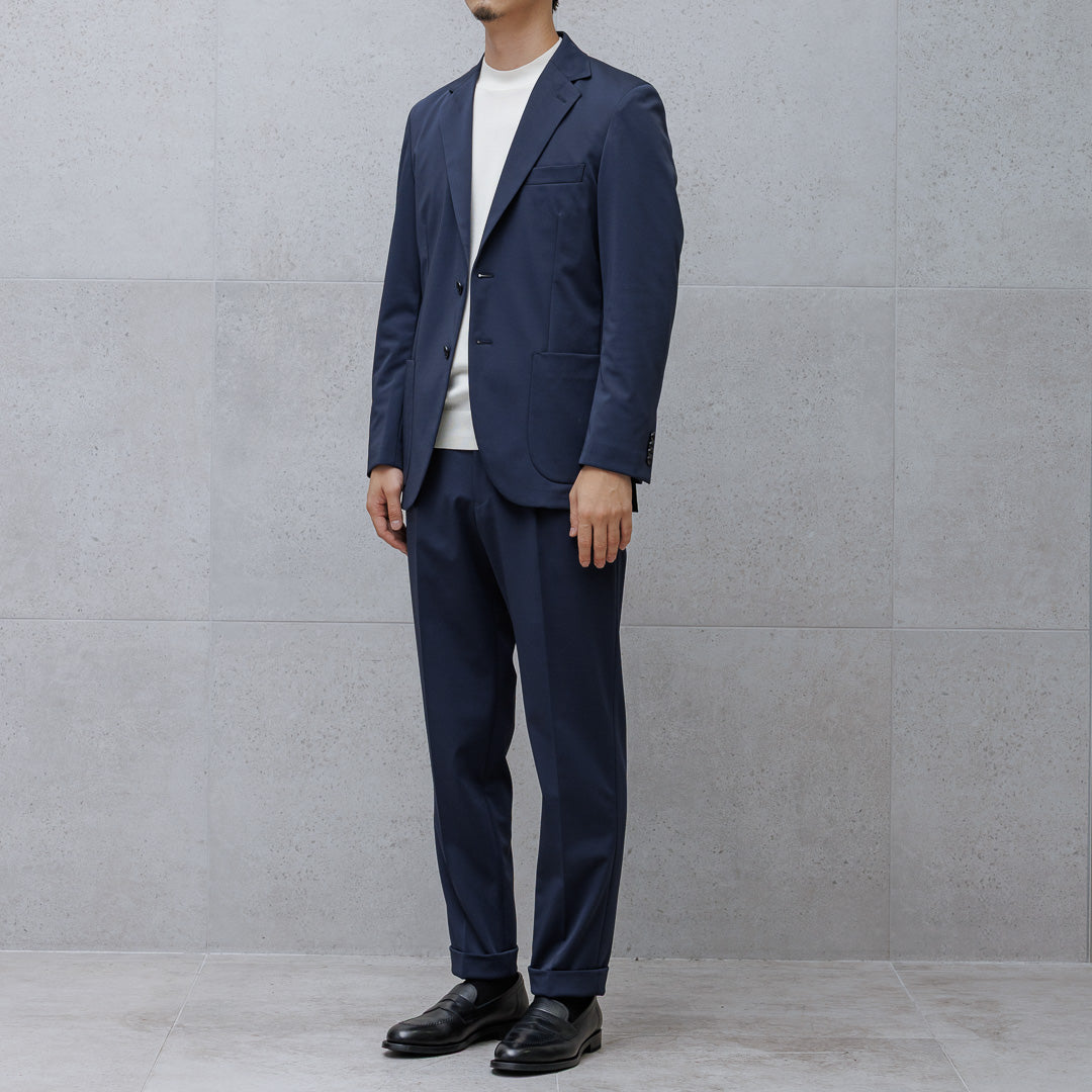 【Renewal】Matte Twist Tailored Jacket Color: Navy
