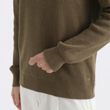 Middle Gauge Crew Neck Knit Color: Fawn