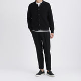 Middle Gauge Knit Cardigan Color:Black