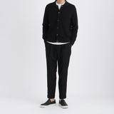 Middle Gauge Knit Cardigan Color:Black