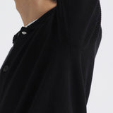 Middle Gauge Knit Cardigan Color:Black