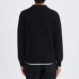 Middle Gauge Knit Cardigan Color:Black