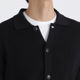 Middle Gauge Knit Cardigan Color:Black