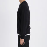 Middle Gauge Knit Cardigan Color:Black