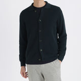 Middle Gauge Knit Cardigan Color: Navy