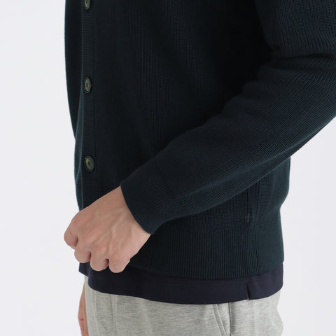 Middle Gauge Knit Cardigan Color: Navy