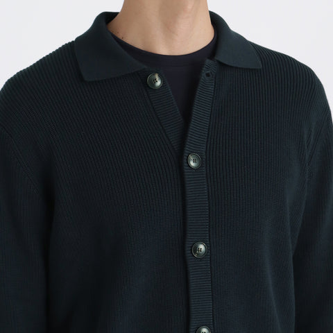 Middle Gauge Knit Cardigan Color: Navy