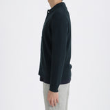 Middle Gauge Knit Cardigan Color: Navy