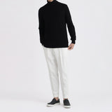 Middle Gauge Turtleneck Knit Color:Black