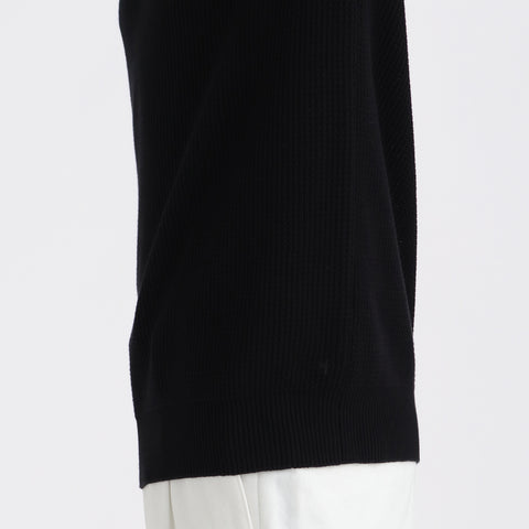 Middle Gauge Turtleneck Knit Color:Black