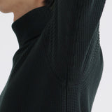 Middle Gauge Turtleneck Knit Color: Navy