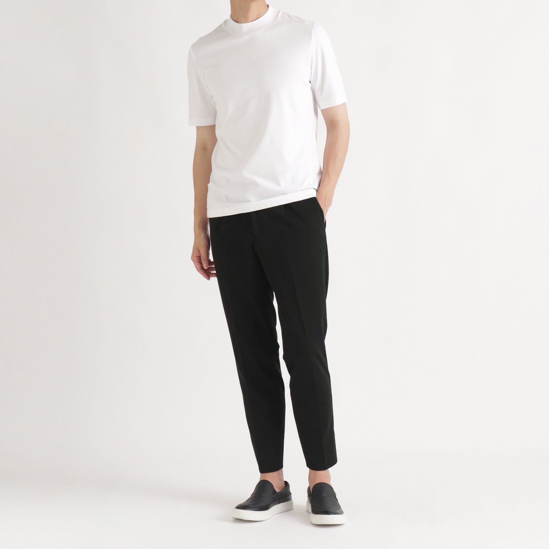 【THE LIMITED EDITION】Mocklodi One Pleats Trousers Color: Black