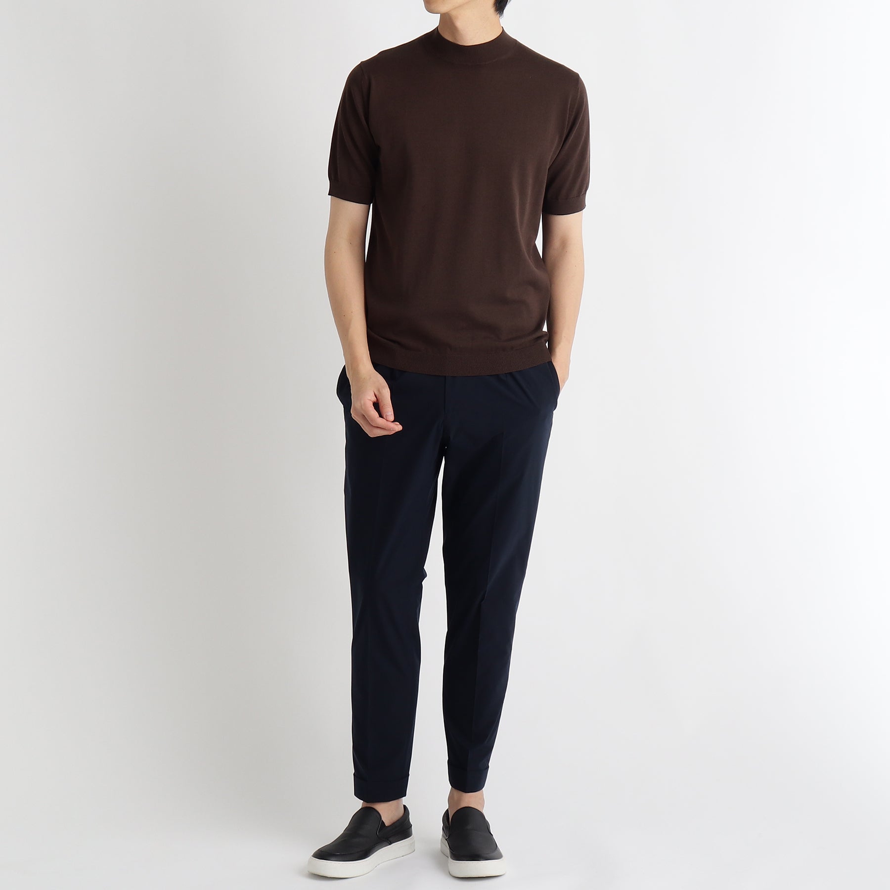 スビンプラチナム モックネックニットTシャツ オーク | ＋CLOTHET ONLINE