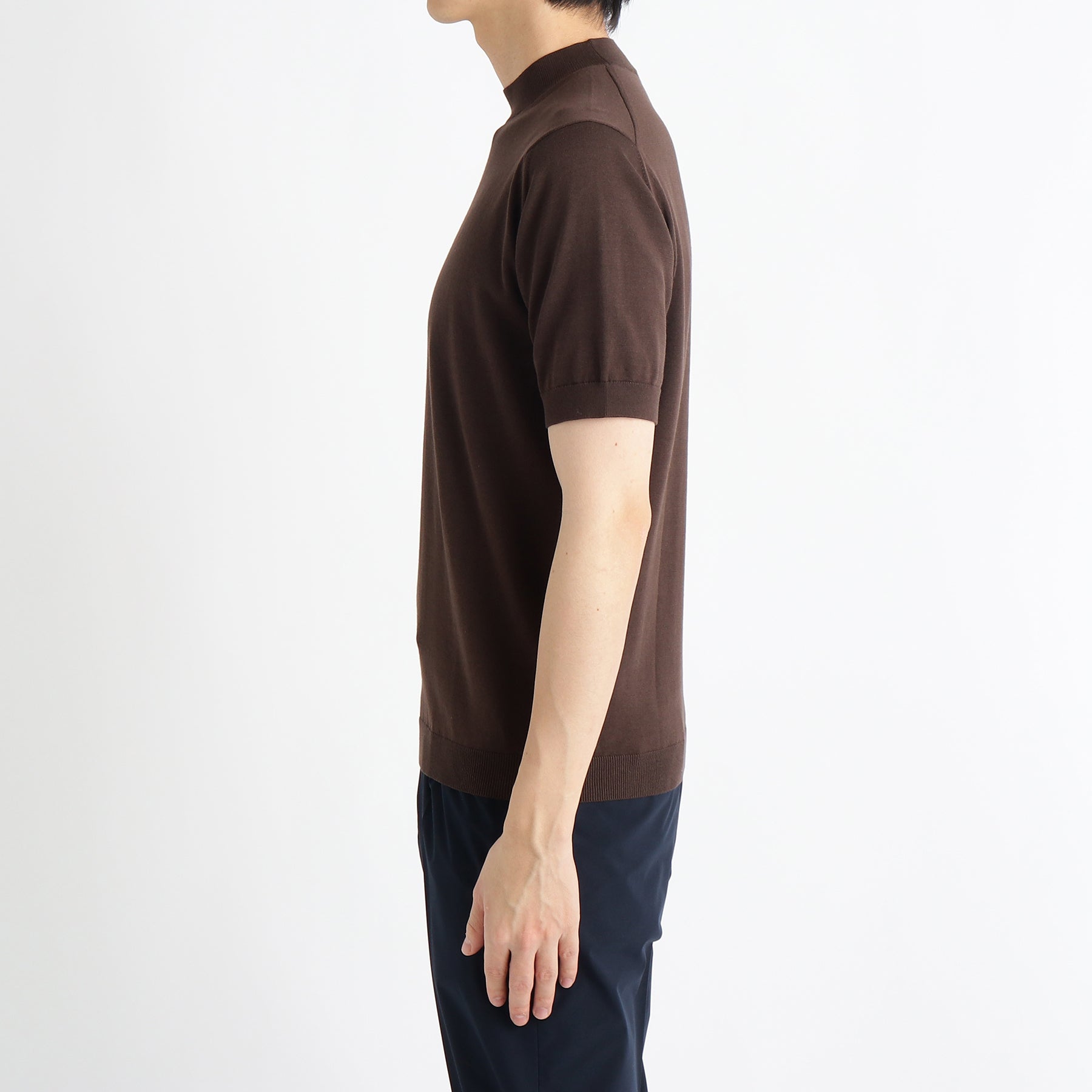スビンプラチナム モックネックニットTシャツ オーク | ＋CLOTHET ONLINE