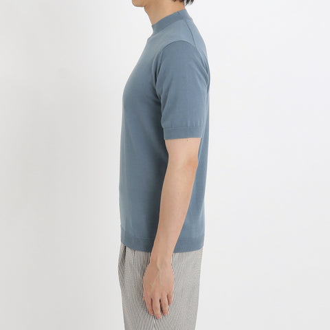 シエル+CLOTHET スビンプラチナムモックネック 3 長袖グレー1枚 スビンプラチナム モックネックニットTシャツ | ＋CLOTHET ONLINE