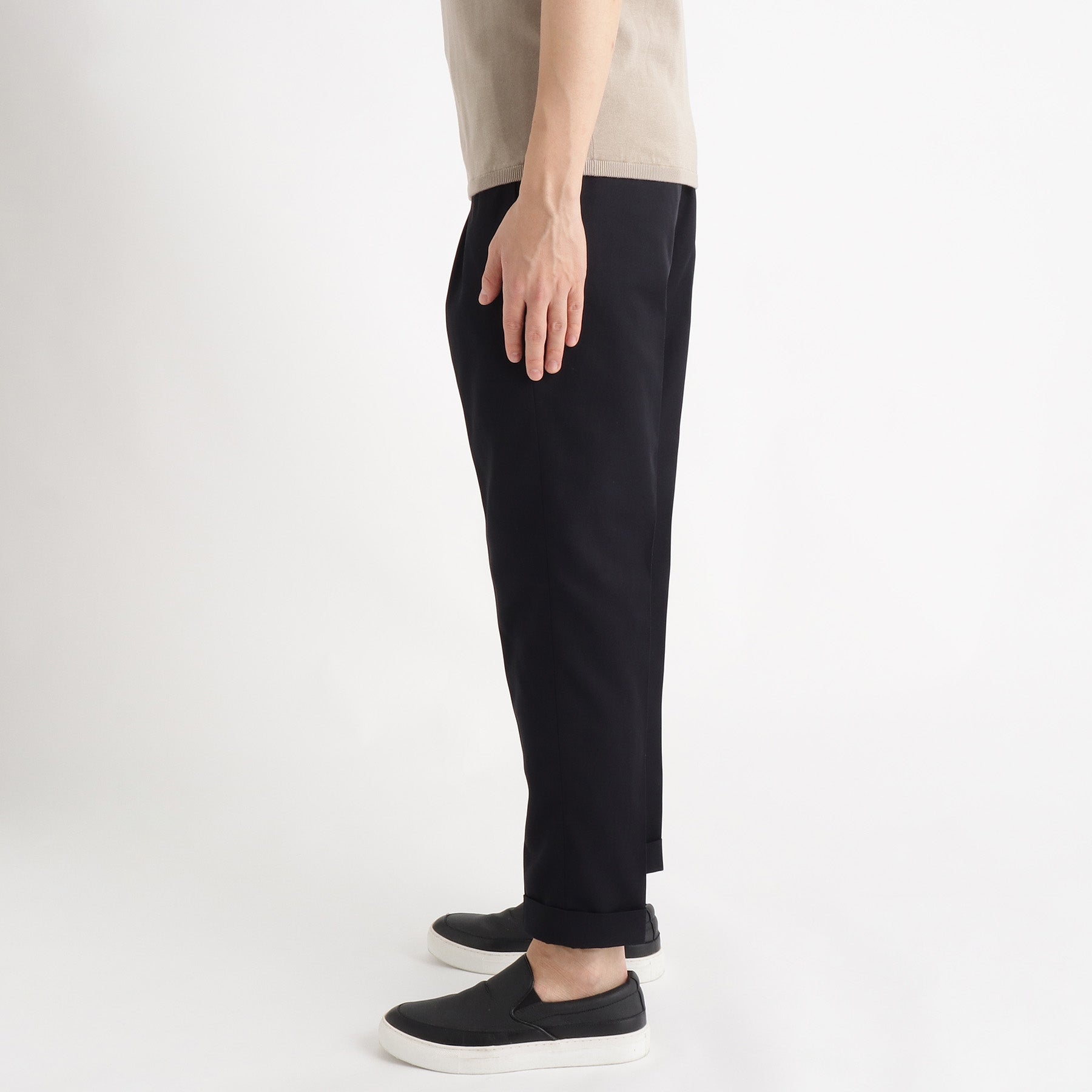 モアザンコットン イージートラウザー ネイビー | ＋CLOTHET ONLINE