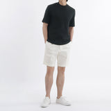 Reactive White Denim Short Pants Color: Off White