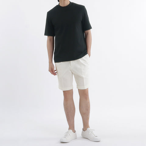 Reactive White Denim Short Pants Color: Off White