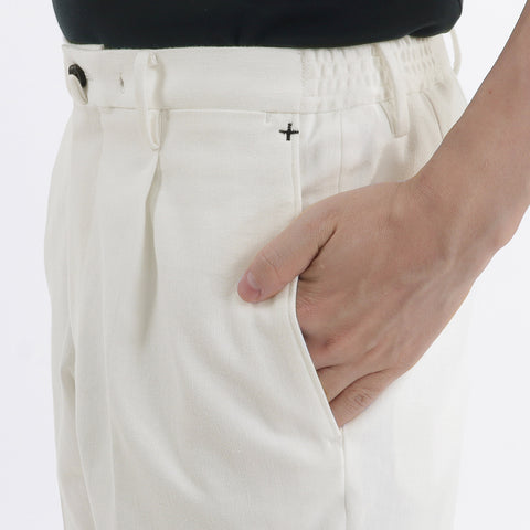Reactive White Denim Short Pants Color: Off White