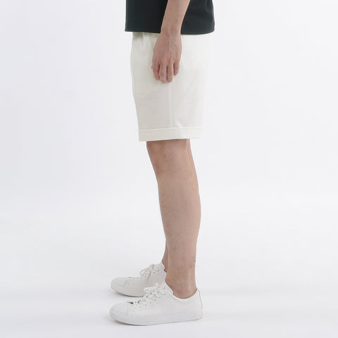 Reactive White Denim Short Pants Color: Off White