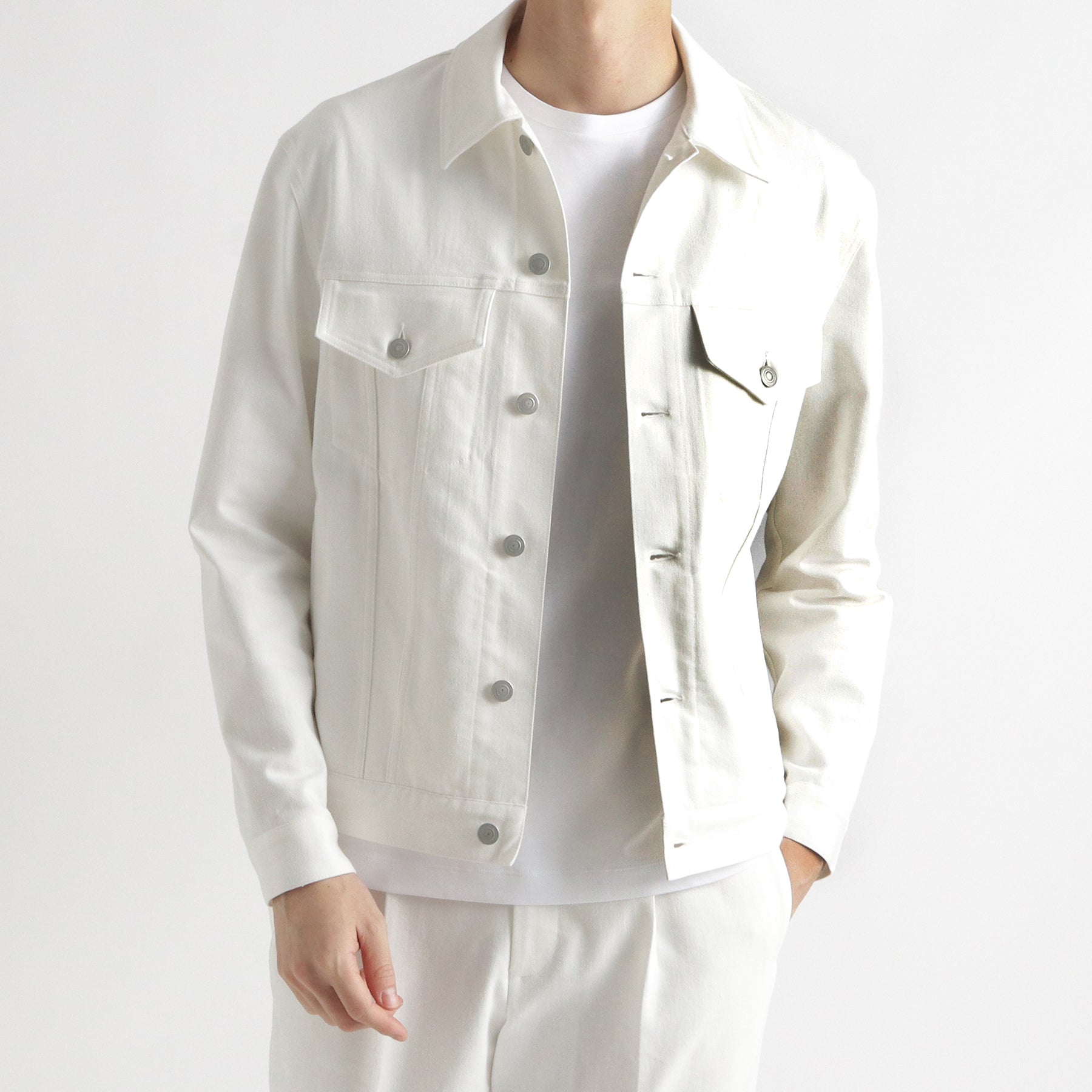 Reactive White Denim 3rd Type Jacket | ＋CLOTHET ONLINE