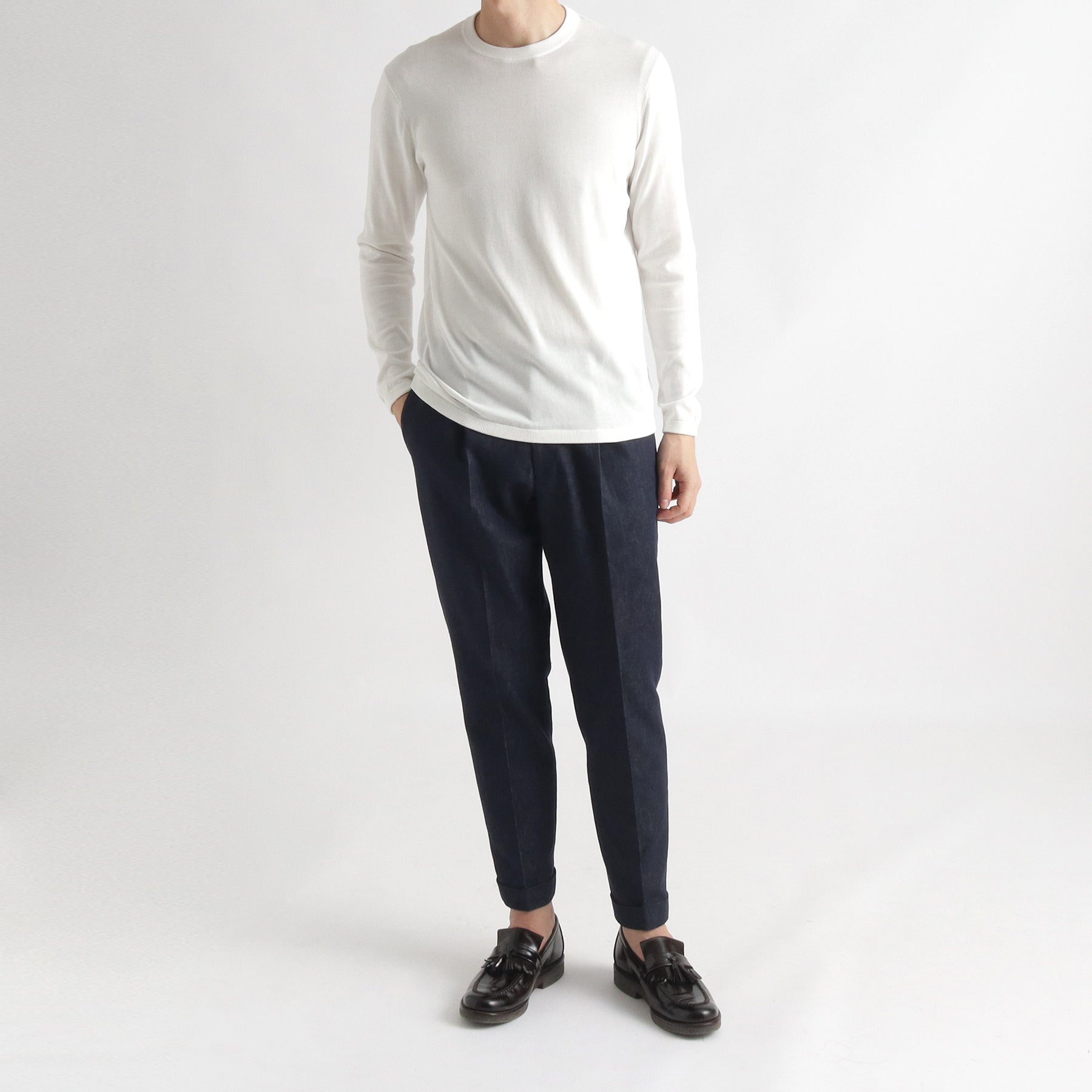 リアクティブデニム イージートラウザー インディゴ | ＋CLOTHET