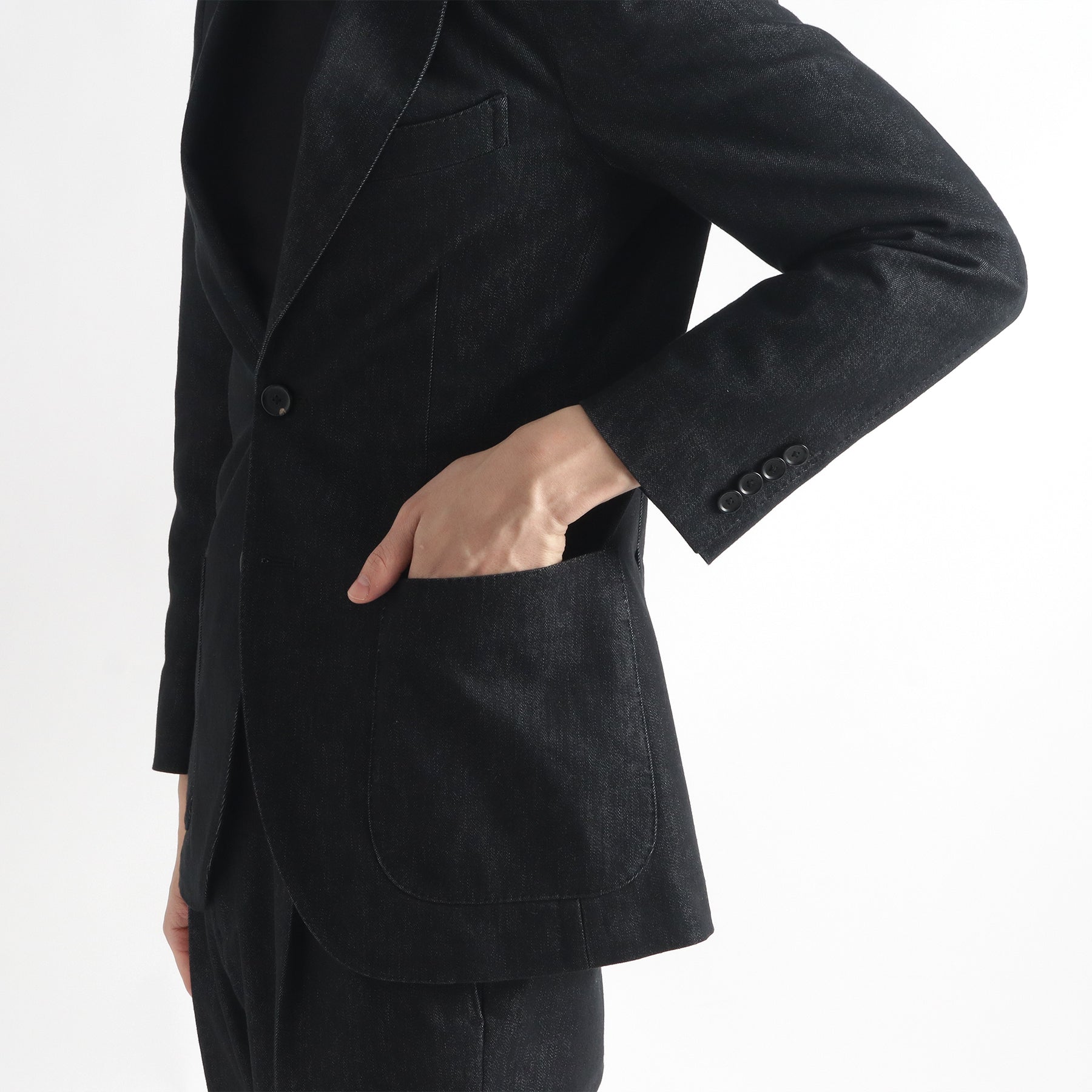 リアクティブデニム&SOLOTEX® テーラードジャケット インディゴ