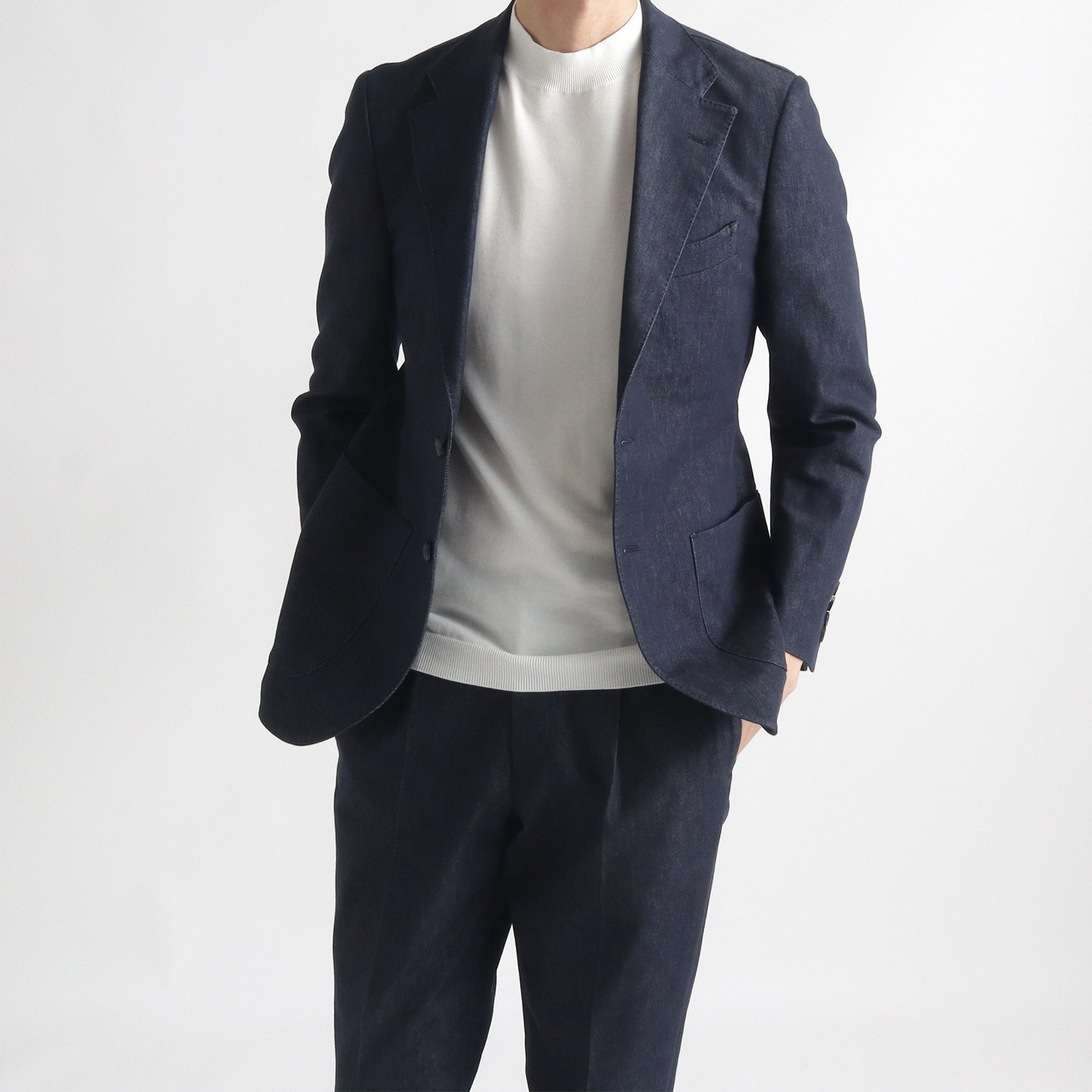 リアクティブデニム&SOLOTEX® テーラードジャケット インディゴ
