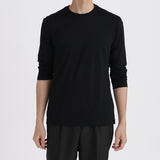 【Renewal】Wool Tailored Long Sleeve T-shirt Color: Black