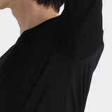 【Renewal】Wool Tailored Long Sleeve T-shirt Color: Black