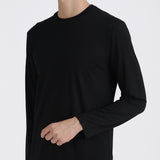 【Renewal】Wool Tailored Long Sleeve T-shirt Color: Black