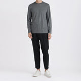 【Renewal】Wool Tailored Long Sleeve T-shirt Color: Gray