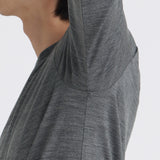 【Renewal】Wool Tailored Long Sleeve T-shirt Color: Gray