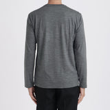 【Renewal】Wool Tailored Long Sleeve T-shirt Color: Gray