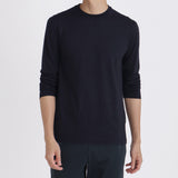 【Renewal】Wool Tailored Long Sleeve T-shirt Color: Navy