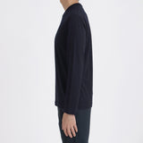 【Renewal】Wool Tailored Long Sleeve T-shirt Color: Navy