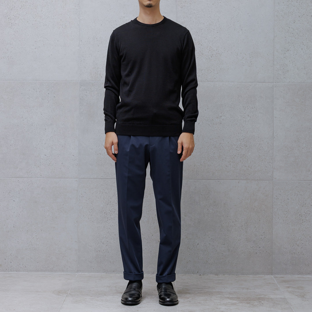 スビンプラチナム クルーネックニット ブラック | ＋CLOTHET ONLINE