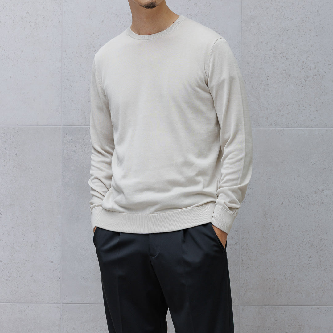 【未使用】クロスクローゼットスビンプラチナム　クルーネックニット スビンプラチナム クルーネックニット パール | ＋CLOTHET ONLINE