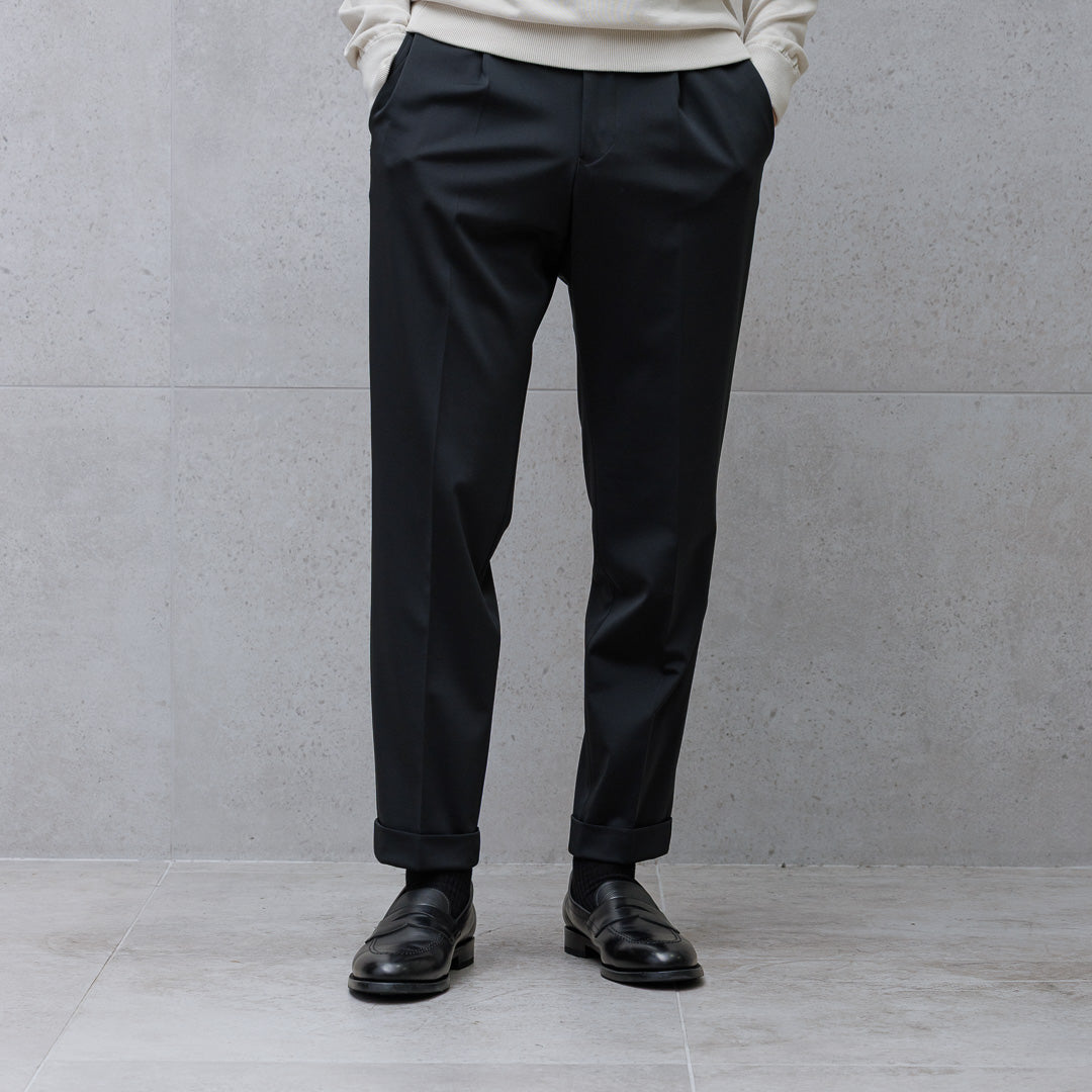 【Renewal】Matte Twist  Easy Trousers Color: Black