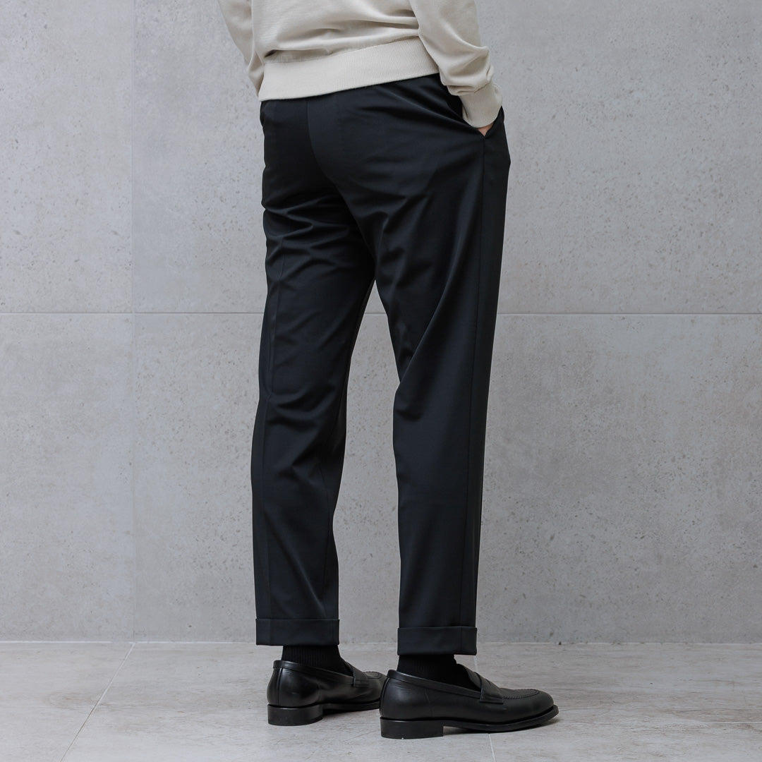 【Renewal】Matte Twist  Easy Trousers Color: Black