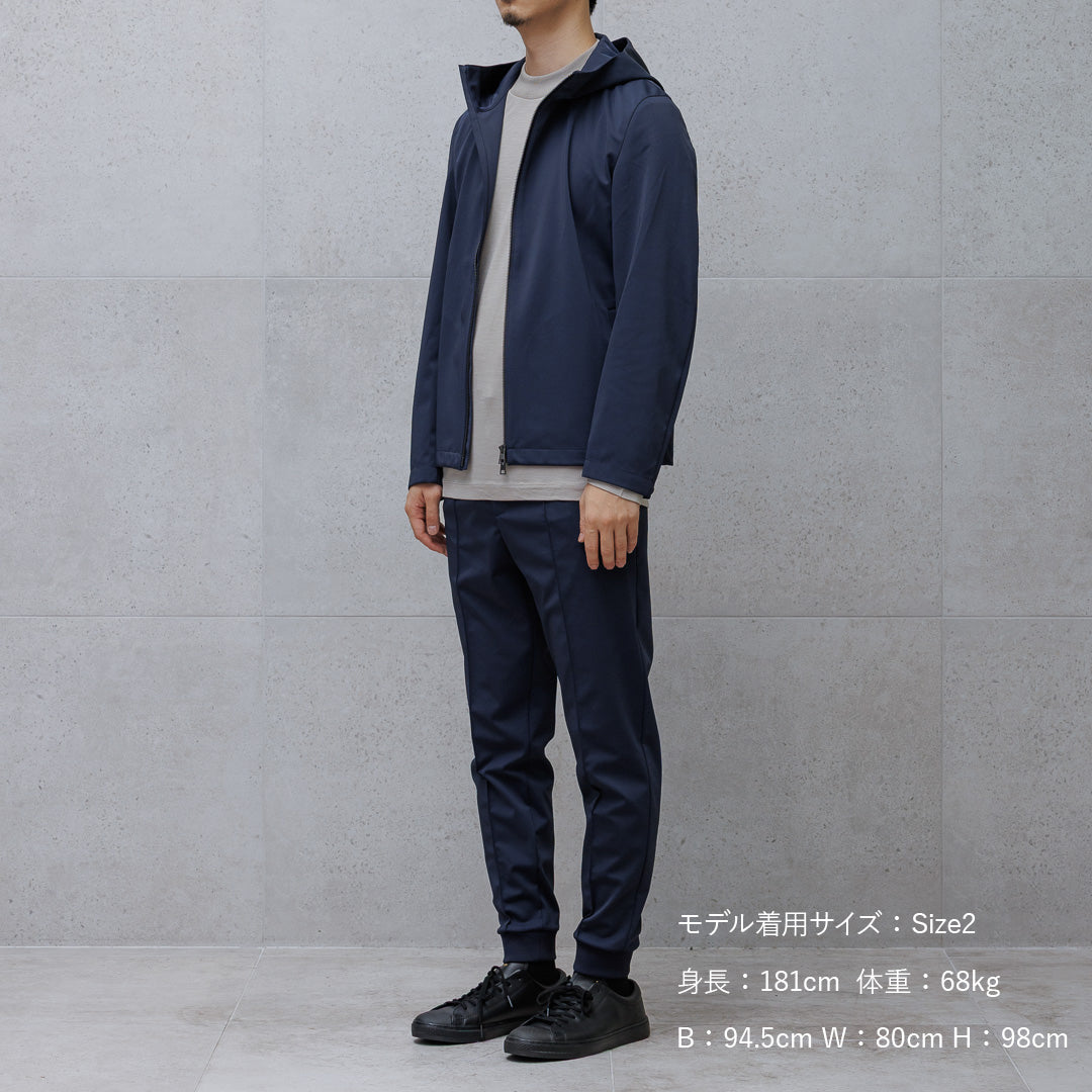 マットツイスト ピンタックジョガーパンツ ネイビー | ＋CLOTHET ONLINE