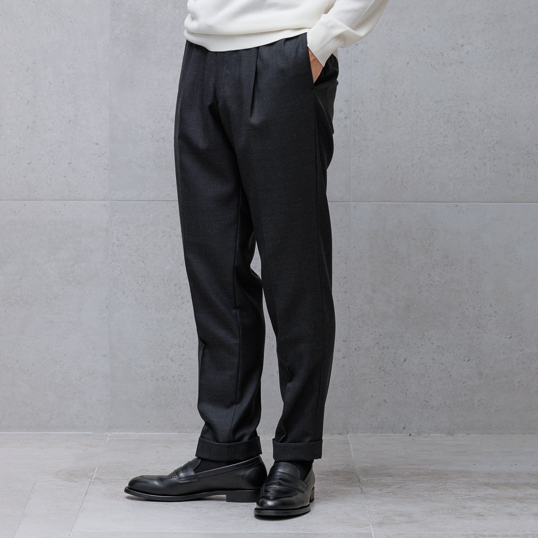 【Renewal】Twill Easy Trousers Color: Charcoal