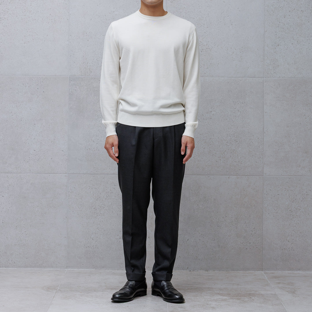 【Renewal】Twill Easy Trousers Color: Charcoal