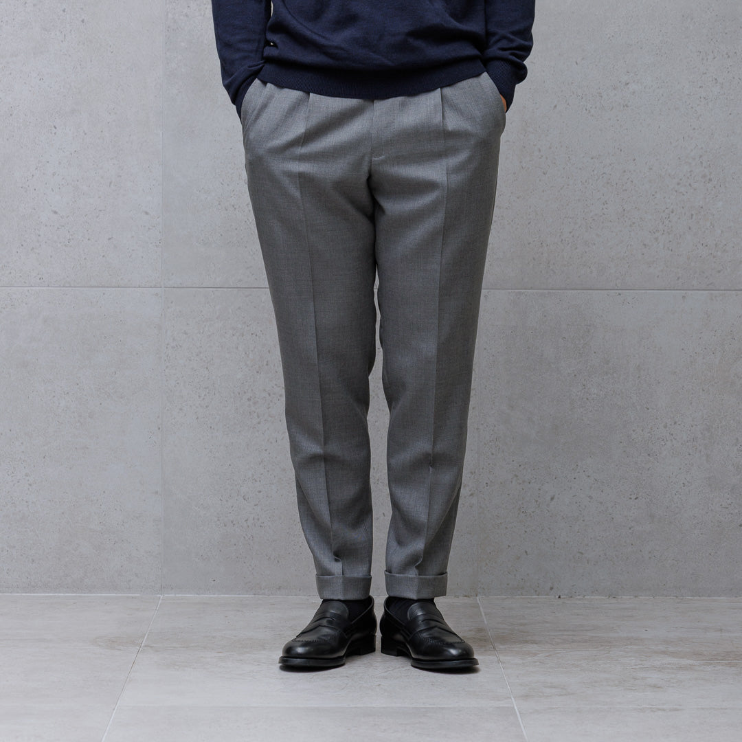 【Renewal】Twill Easy Trousers Color: Light Gray
