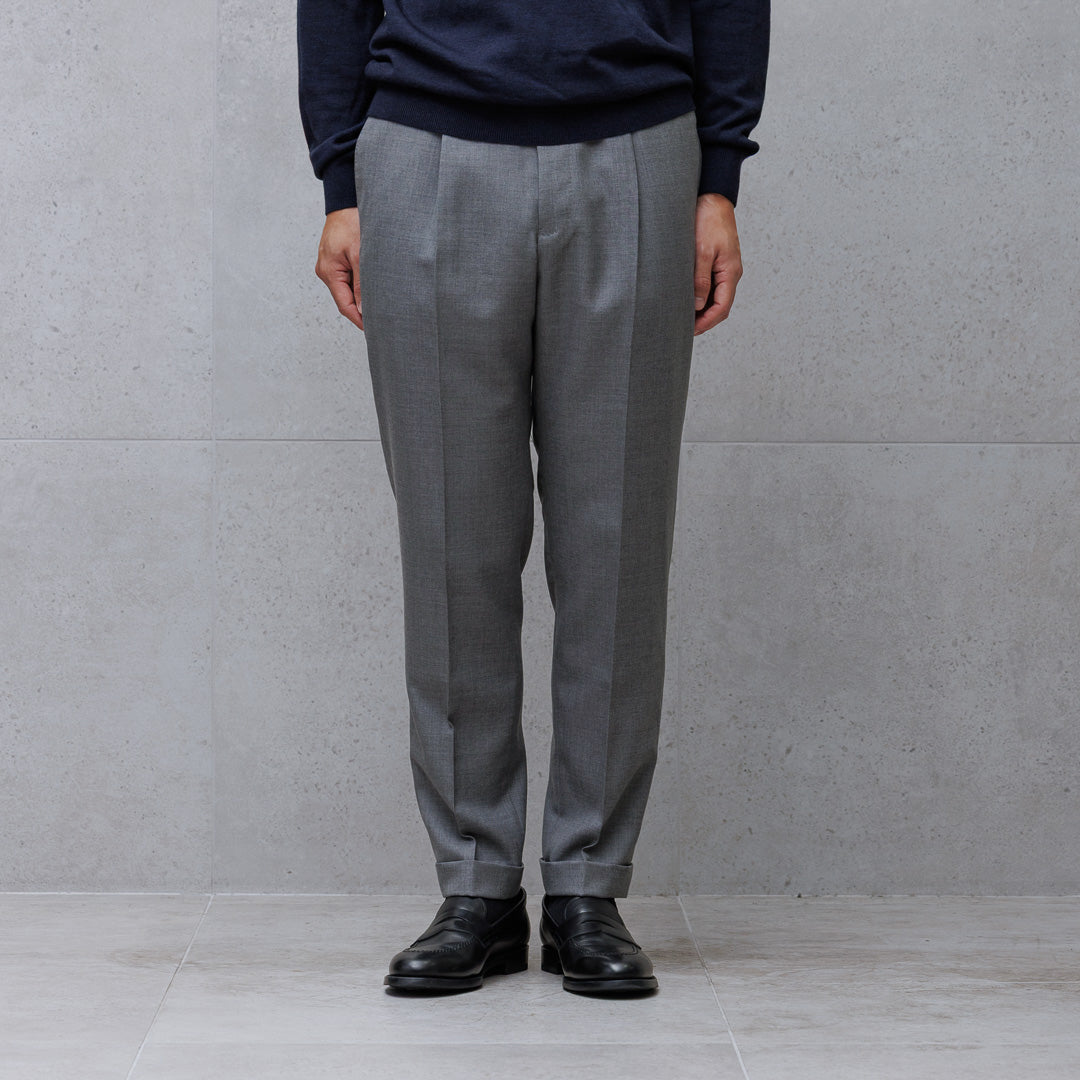 【Renewal】Twill Easy Trousers Color: Light Gray
