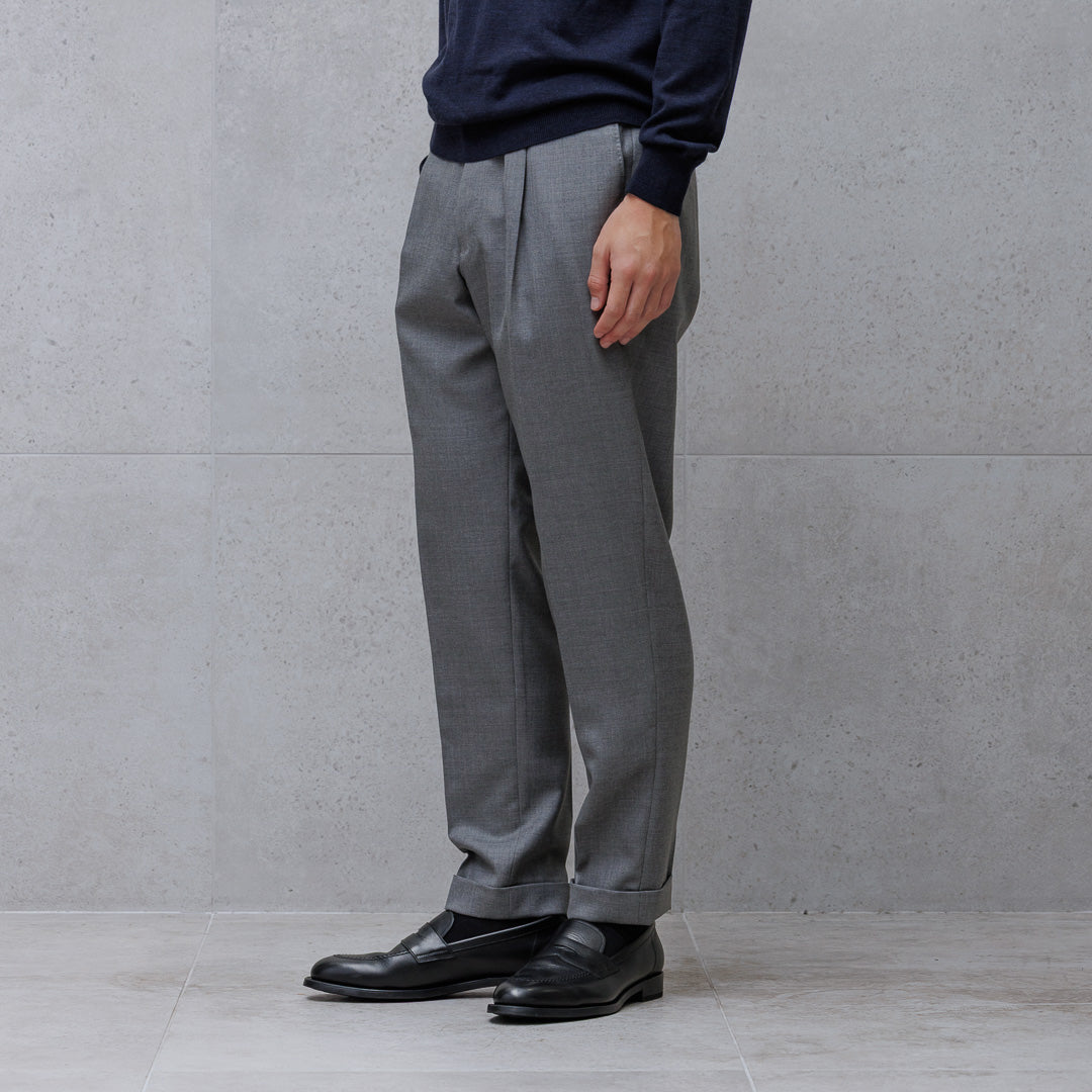 【Renewal】Twill Easy Trousers Color: Light Gray