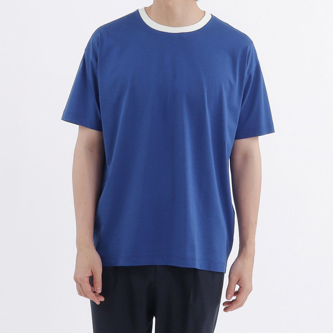 リミテッドエディション】リンガーネックビッグTシャツ ウルトラマリン
